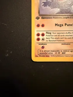 First Edition Dark Machamp 10/82 Team Rocket Holo Pokemon card - Image 5