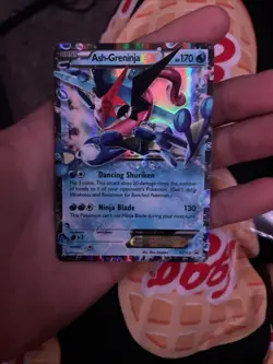 Pokemon TCG Ash-Greninja-EX Holo Promo Card XY XY133 - Image 1