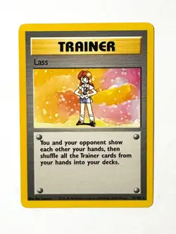 Lass 75/102 Pokemon Card TCG Base Set Unlimted Non Holo LP - Image 1