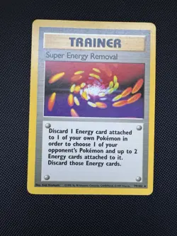 Pokemon TCG Base Set Trainer Super Energy Removal Card 79/102 Rare - Image 1