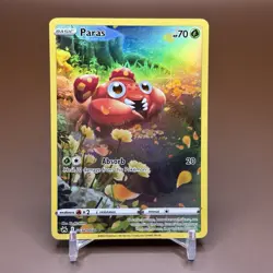 Paras GG32/GG70 Galarian Gallery Crown Zenith Full Art Holo NM Pokemon Card - Image 1