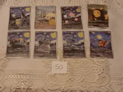 8 Pokemon x Van Gogh Black Star Promo ACG Art Card - Image 1