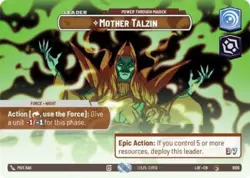 Mother Talzin Power Through Magick (Showcase) (Star Wars Unlimited) Foil - Image 1