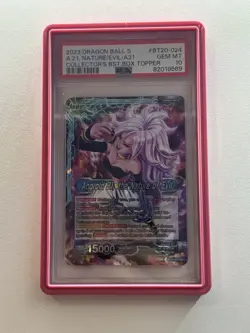 PSA 10 BT20-024 UC Dragon Ball Super Card Game Android 21 GEM MINT - Image 1