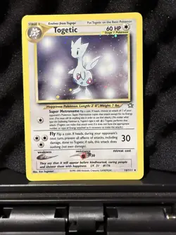Pokemon TCG Neo Genesis Togetic #16/111 Unlimited Holo Rare Card - Image 1