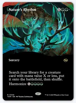 Foil Nature's Rhythm (Borderless) 0349 (Pack Fresh) - Tarkir: Dragonstorm (TDM) - Image 1
