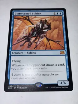 MTG - Consecrated Sphinx - Regular Mythic #43 - Double Masters 2022 NM - Image 1