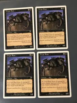 Crypt Rats X4 7th Edition Ex Condition See Pics Front Back - Image 1