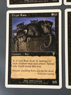 Crypt Rats X4 7th Edition Ex Condition See Pics Front Back - Image 3