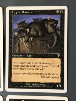 Crypt Rats X4 7th Edition Ex Condition See Pics Front Back - Image 4