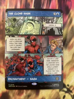 The Clone Saga - Foil - Borderless - Marvel's Spider-Man - Near Mint - Image 1