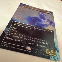 X1 foil borderless Aang, Swift Savior from TLA - Image 2