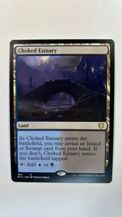 MTG Innistrad Midnight Hunt Commander Choked Estuary #169 Magic the Gathering - Image 1