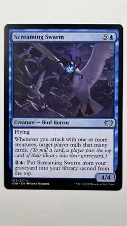 MTG Innistrad Crimson Vow Screaming Swarm 075/277 Magic the Gathering - Image 1