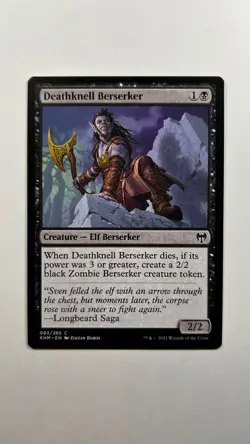 MTG Kaldheim Deathknell Berserker 83/285 Magic the Gathering - Image 1