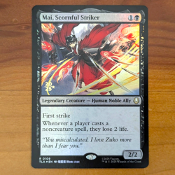Mai, Scornful Striker - Prerelease Foil Stamped Promo - Avatar TLA MTG - Image 1