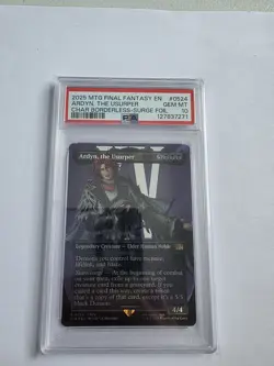 PSA 10 2025 MTG FINAL FANTASY CHARACTER BORDERLESS-SURGE FOIL ARDYN, THE USURPER - Image 1