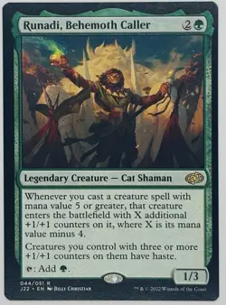MTG Runadi, Behemoth Caller Jumpstart 2022 Regular - Image 1