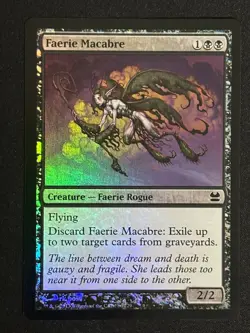 1x MTG Faerie Macabre (Foil) - Modern Masters (MMA) #86 - Magic the Gathering - Image 1
