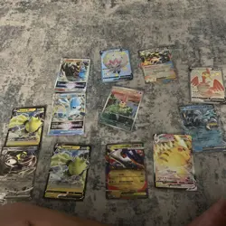 10 Jumbo Pokemon Cards Oversized EX V VSTAR Lot - Great Gift Display Set - Image 1