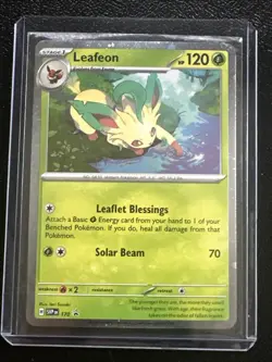 Leafeon 170 SVP Pokemon Cosmos Holo Prismatic Evolutions - MINT - Image 1