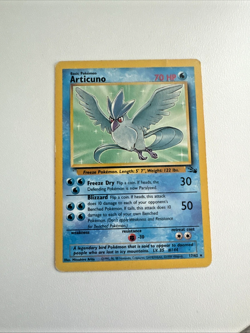 Pokemon TCG Articuno 17/62 Non Holo Rare Fossil Set WOTC Lightly Played - Image 1