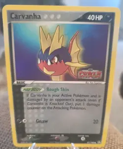 Pokemon TCG EX Power Keepers Carvanha 47/108 Stamped Holo LP+ 🌟 - Image 1