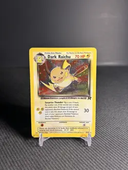 Pokemon TCG Dark Raichu 83/82 Team Rocket Holo Rare HP/DMG - Image 1