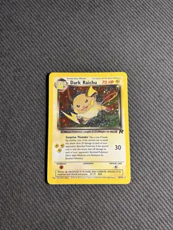 Pokemon TCG Dark Raichu 83/82 Team Rocket Holo Rare HP/DMG - Image 3