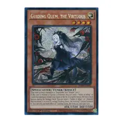 Yu-Gi-Oh! Guiding Quem, the Virtuous (Secret Rare) - Quarter Century Stampede - Image 1