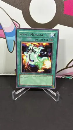 Yugioh Spirit Message L LON-092 Rare 1st Edition LON Labyrinth Of Nightmares LP - Image 1