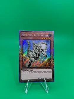 Yu-Gi-Oh! Fossil Dyna Pachycephalo RA03-EN195 Platinum Secret Rare - Image 2