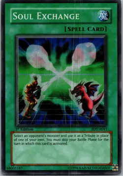Yugioh Soul Exchange SDY-A041 1st Edition Super Rare NM - Image 1