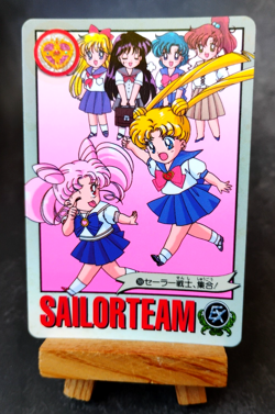 Sailor Team - 169 - Sailor Moon S - Vintage 1994 Bandai Carddass Card - Image 1