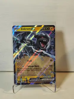 Zekrom EX 034/086 Ultra Holo Rare Pokemon Card Black Bolt English 34/86 - Image 1