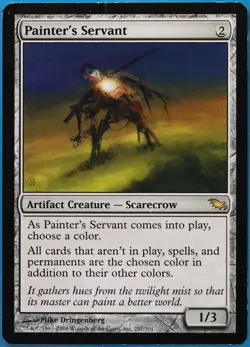 Painter's Servant Shadowmoor HEAVILY PLD Artifact Rare CARD (509219) ABUGames - Image 1