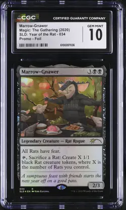 MARROW-GNAWER Secret Lair Foil Year of the Rat CGC 10 MTG [Nostalgium] - Image 1