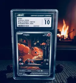 Pokemon Vulpix 138/132 CGC 10/Mega Evolution/Illustration Rare Holo 🔥🔥 - Image 1