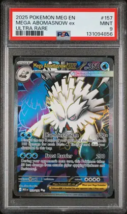 2025 Pokemon MEG EN-Mega Evolutions #157 MEGA ABOMASNOW EX UR PSA 9 - 131094856 - Image 1