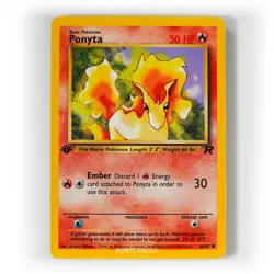 Pokemon - Ponyta - 1st Edition - Non Holo - 64/82 - Team Rocket - Common - Image 1