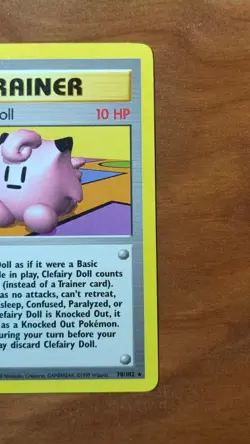 Clefairy Doll 070/102 Base Set Regular Rare Pokemon TCG LP Vintage - Image 5