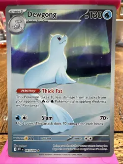 Pokemon Dewgong 097/094 IR Phantasmal Flames PFL Mega Evolution NM - Image 2