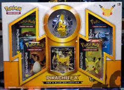 (403069) Pokemon 2016 Pikachu EX Red & Blue Collection Box - Factory Sealed Box - Image 1