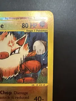 Primeape Pokemon Aquapolis 29/147 Reverse Holo Rare Lightly Played WoTC Vintage - Image 3