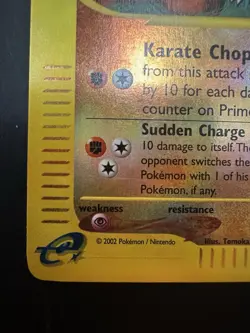 Primeape Pokemon Aquapolis 29/147 Reverse Holo Rare Lightly Played WoTC Vintage - Image 4