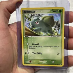 Bulbasaur 46/100 Crystal Guardians Common Pokemon TCG HP Heavily Played Card - Image 1