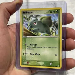 Bulbasaur 46/100 Crystal Guardians Common Pokemon TCG HP Heavily Played Card - Image 2