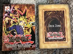 Vintage 1996 Yu-Gi-Oh! TCG Playmat Deck Zone and Field Card Zone (A) V2 Rule Bk - Image 1
