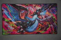 Mega Charizard X Board Game Pokemon Playmat Card Play Mat TCG CCG Pad Mousepad - Image 2