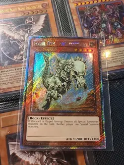 Yu-Gi-Oh! | Fossil Dyna Pachycephalo (Platinum Secret Rare) [RA03-EN195] Platinu - Image 1